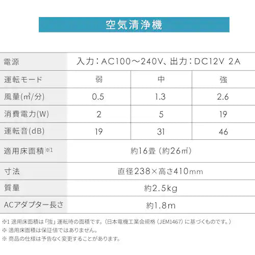 アイリスオーヤマ 空気清浄機 16畳 AAP-S30Cのレンタル