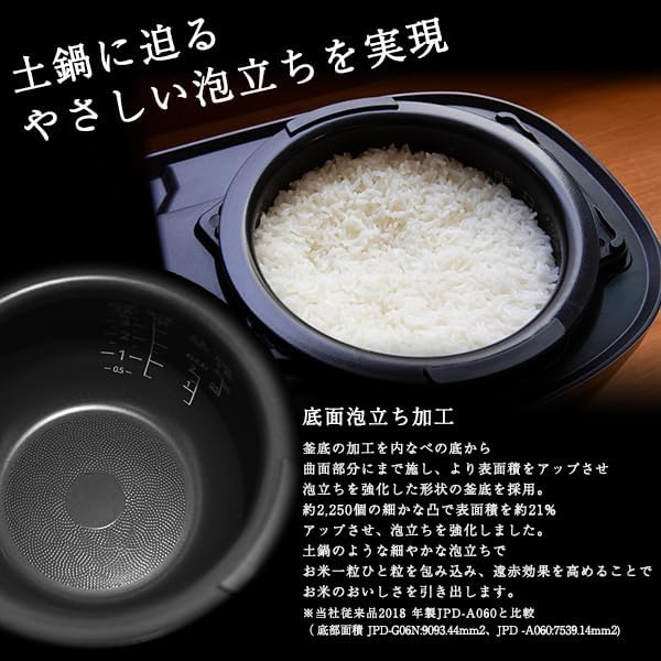 タイガー 3.5合炊飯器 JPD-G06NKのレンタル