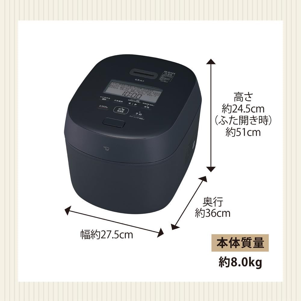 象印 1升炊飯器 炎舞炊き NW-NA18-BZのレンタル