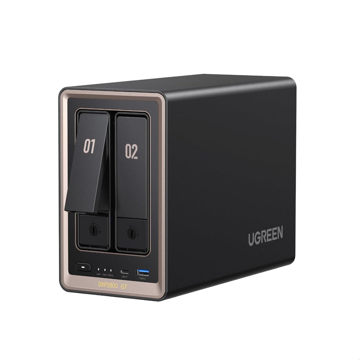 UGREEN NASync DXP2800 GT 2ベイNASキット（HDD付属なし）のレンタル