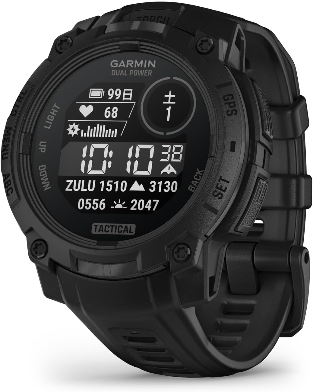 GARMIN スマートウォッチ Instinct 3 Dual Power Tacticalのレンタル