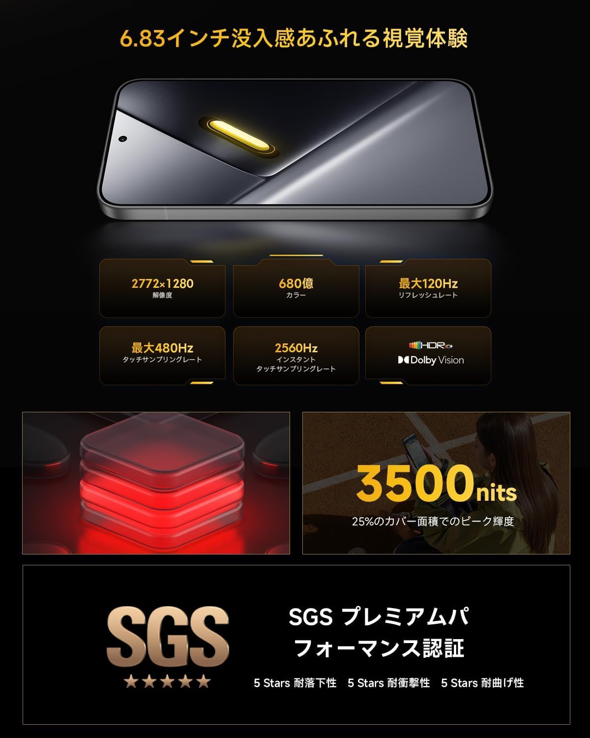 Xiaomi POCO X8 Pro Max 12GB+256GBのレンタル