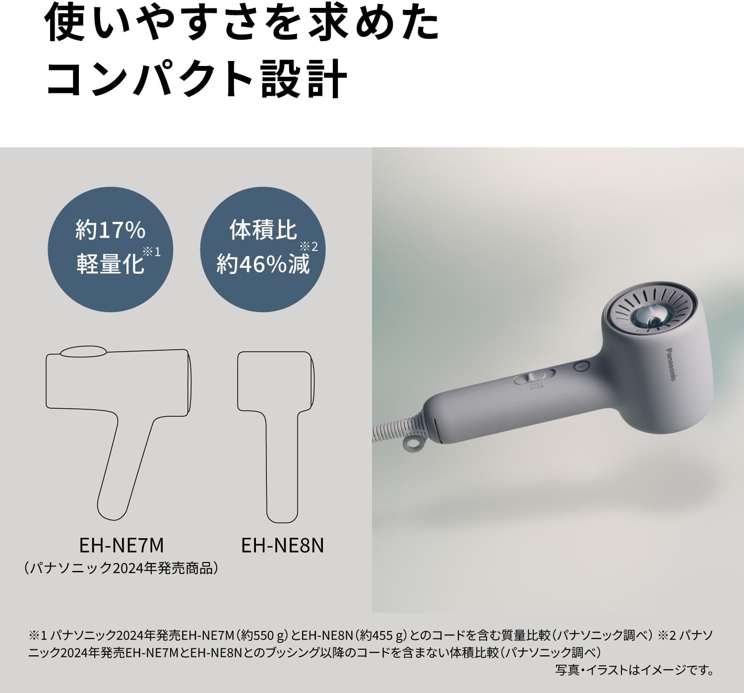 パナソニック ドライヤー EH-NE8Nのレンタル