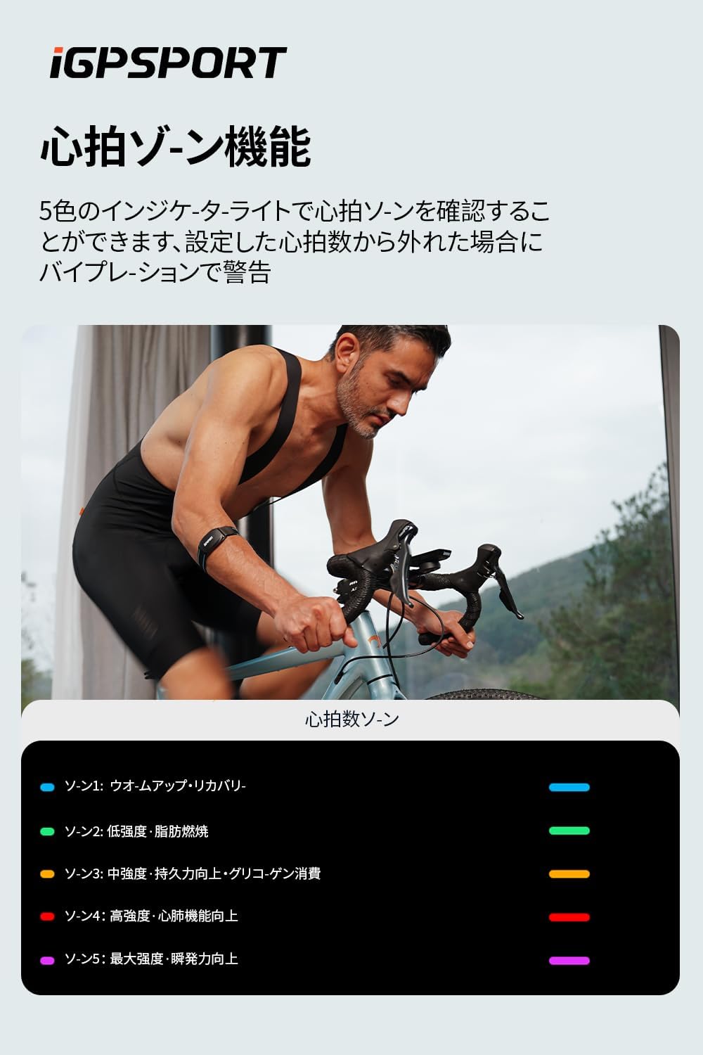 iGPSPORT 心拍計アームバンド HR70のレンタル