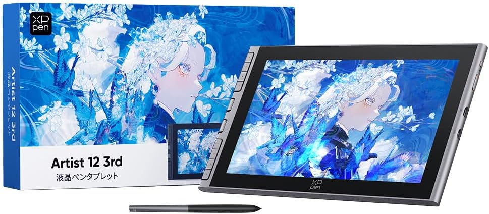 XPPen 液タブ Artist 12 3rd X4チップ搭載ペンのレンタル