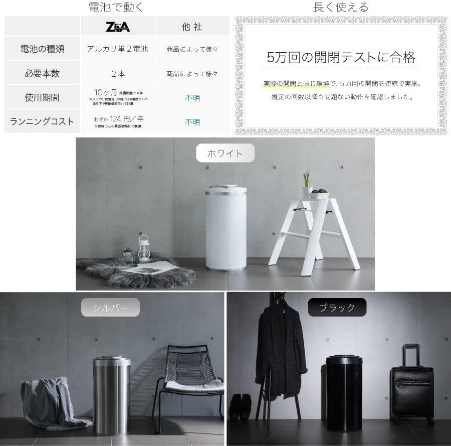 ZitA CIRCLE 自動ゴミ箱のレンタル