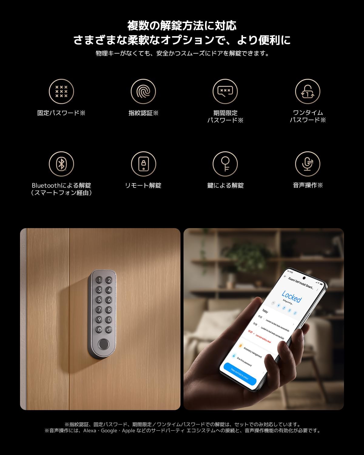 Xiaomi セルフインストールスマートロックのレンタル