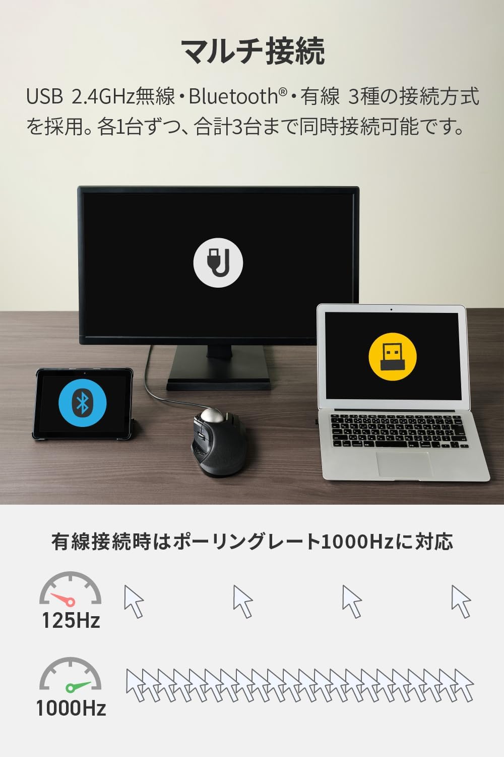 エレコム トラックボールマウス HUGE PLUSのレンタル