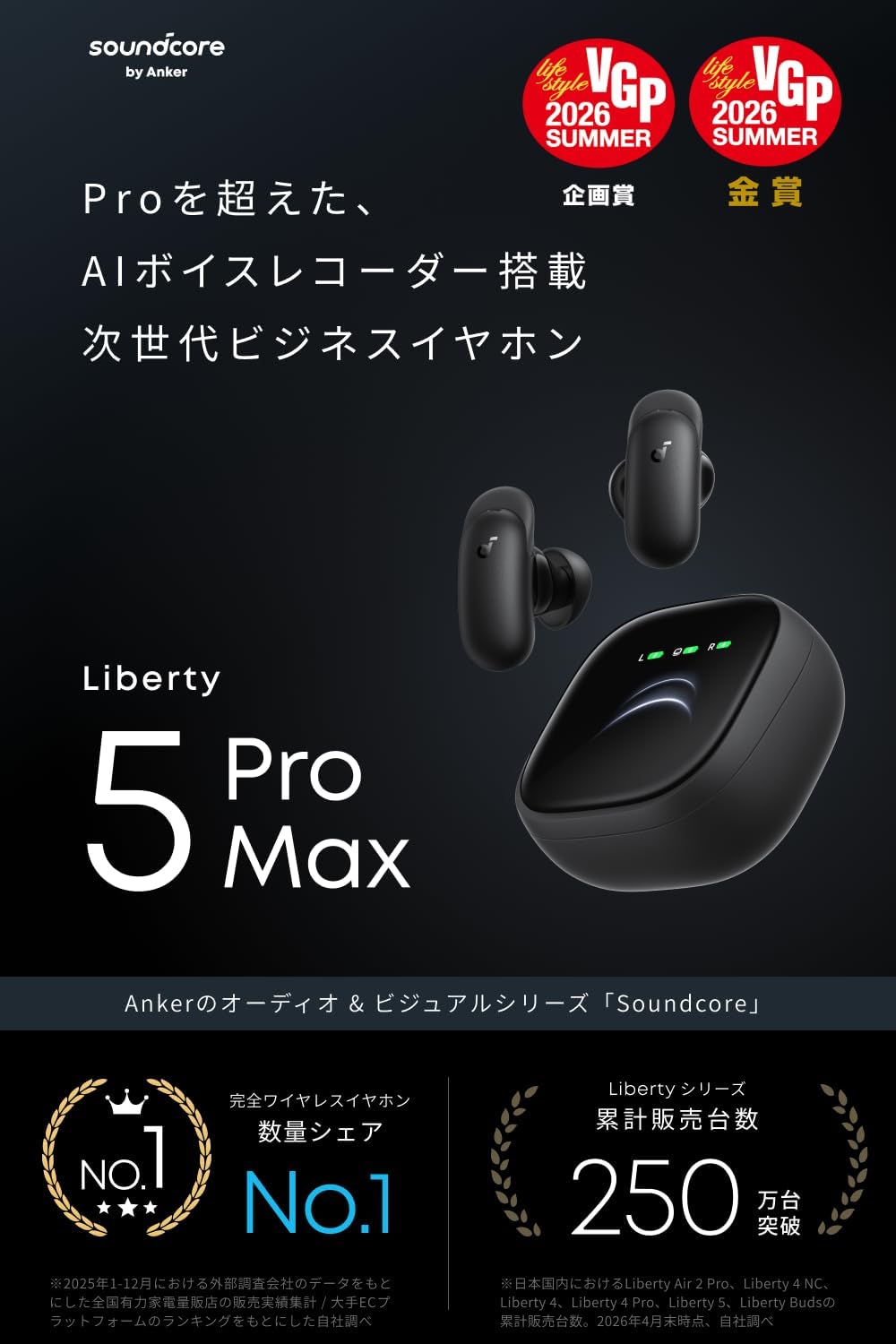 Anker Soundcore イヤホン Liberty 5 Pro Maxのレンタル