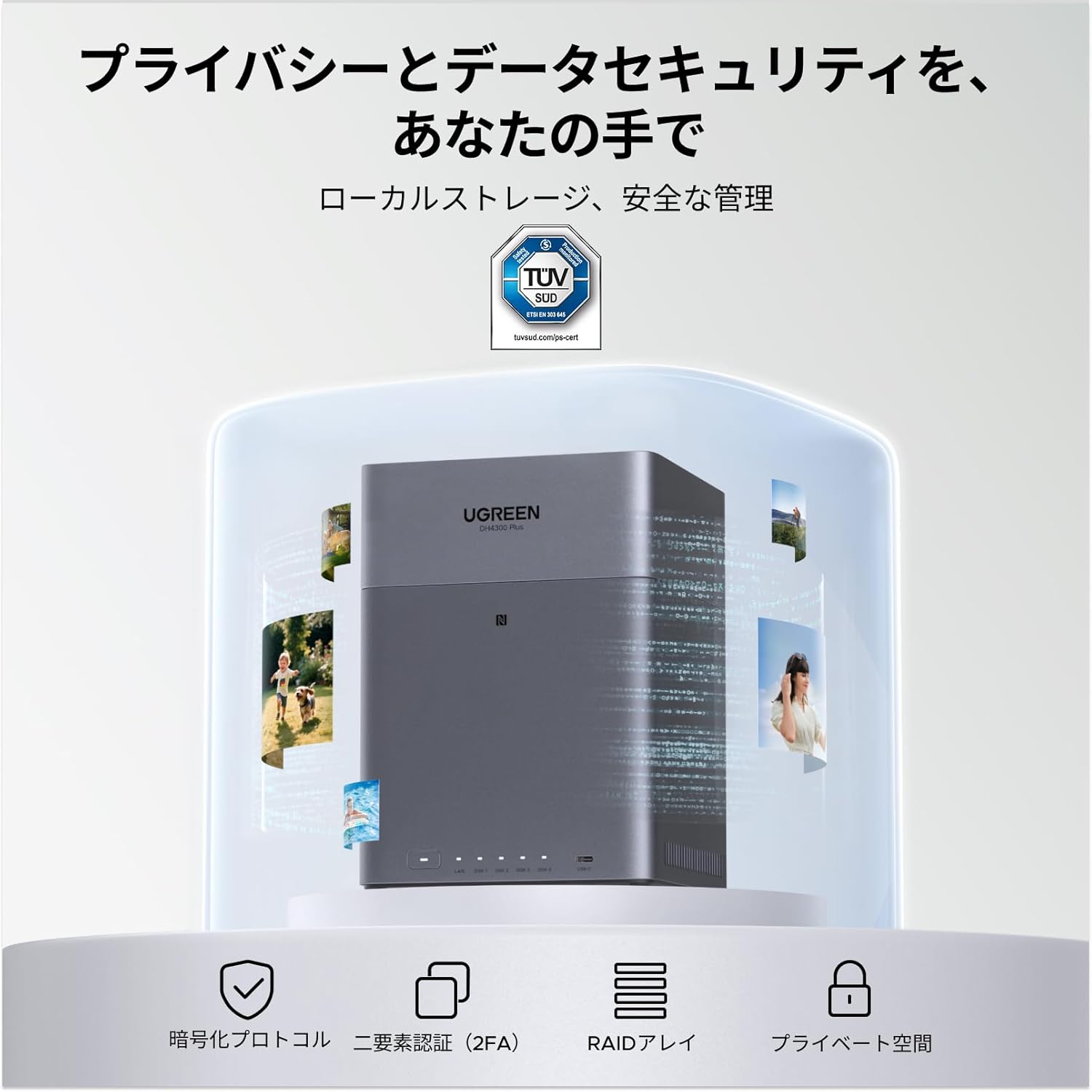 UGREEN NASync DH4300 Plusのレンタル