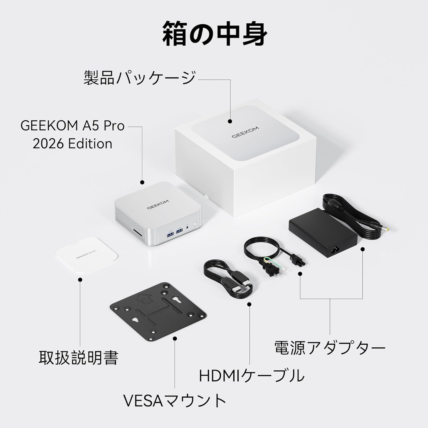 GEEKOM A5 Pro ミニPCのレンタル