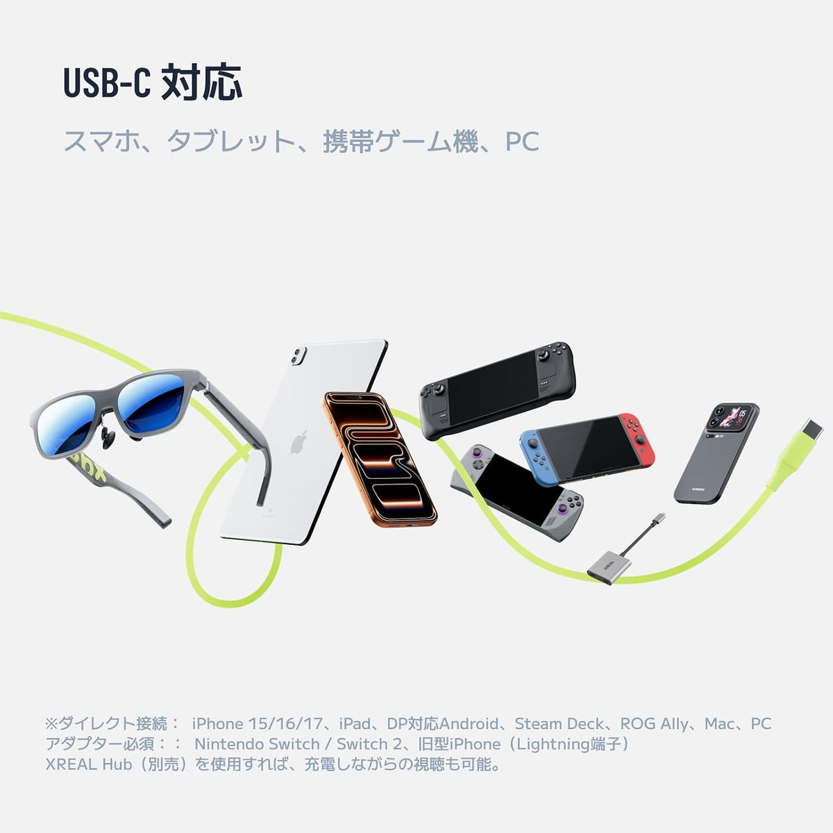 XREAL xbx スマートグラス xbx a01+のレンタル