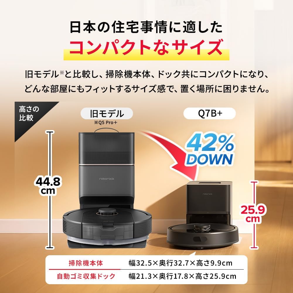 roborock ロボット掃除機 Q7B+のレンタル
