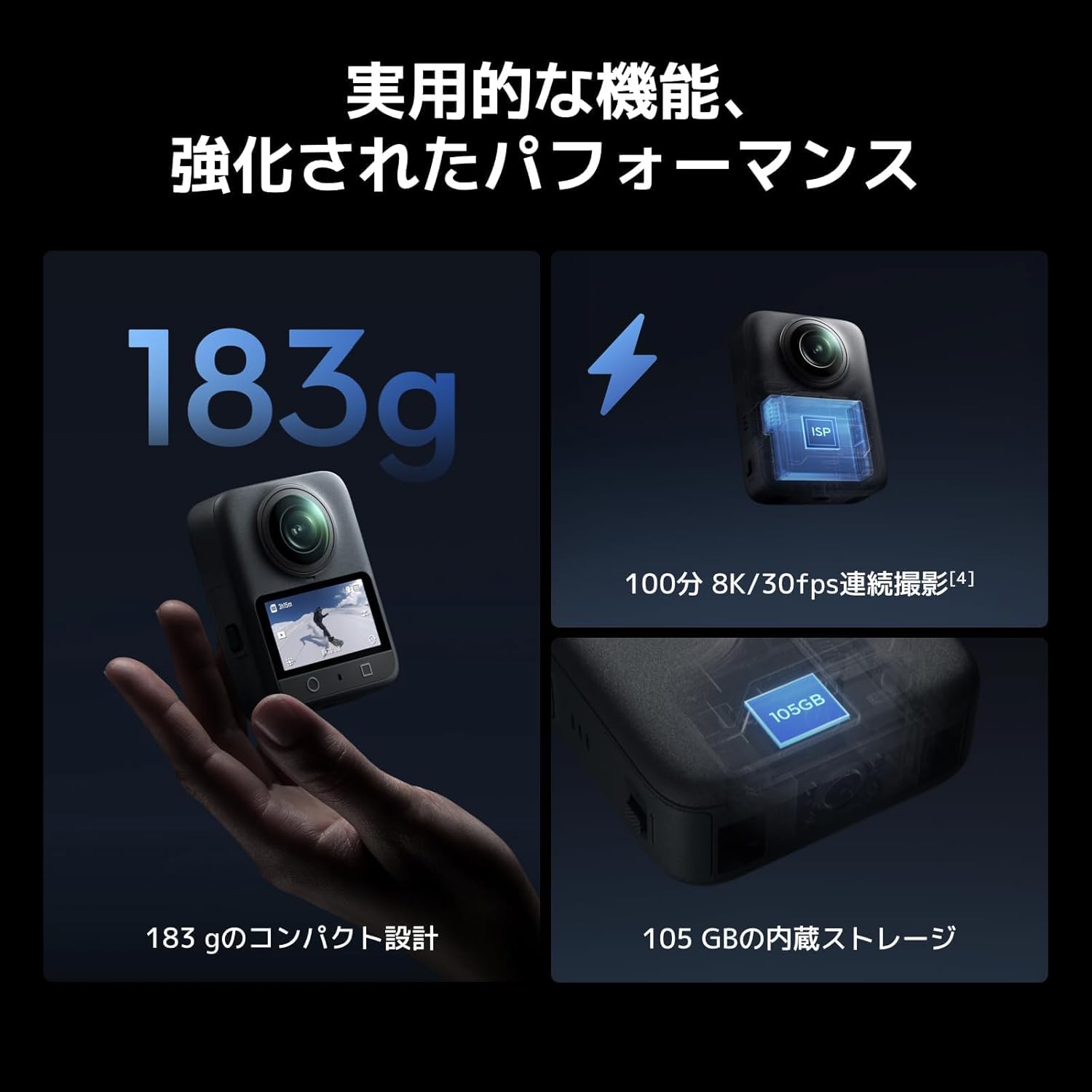 DJI アクションカメラ Osmo360のレンタル