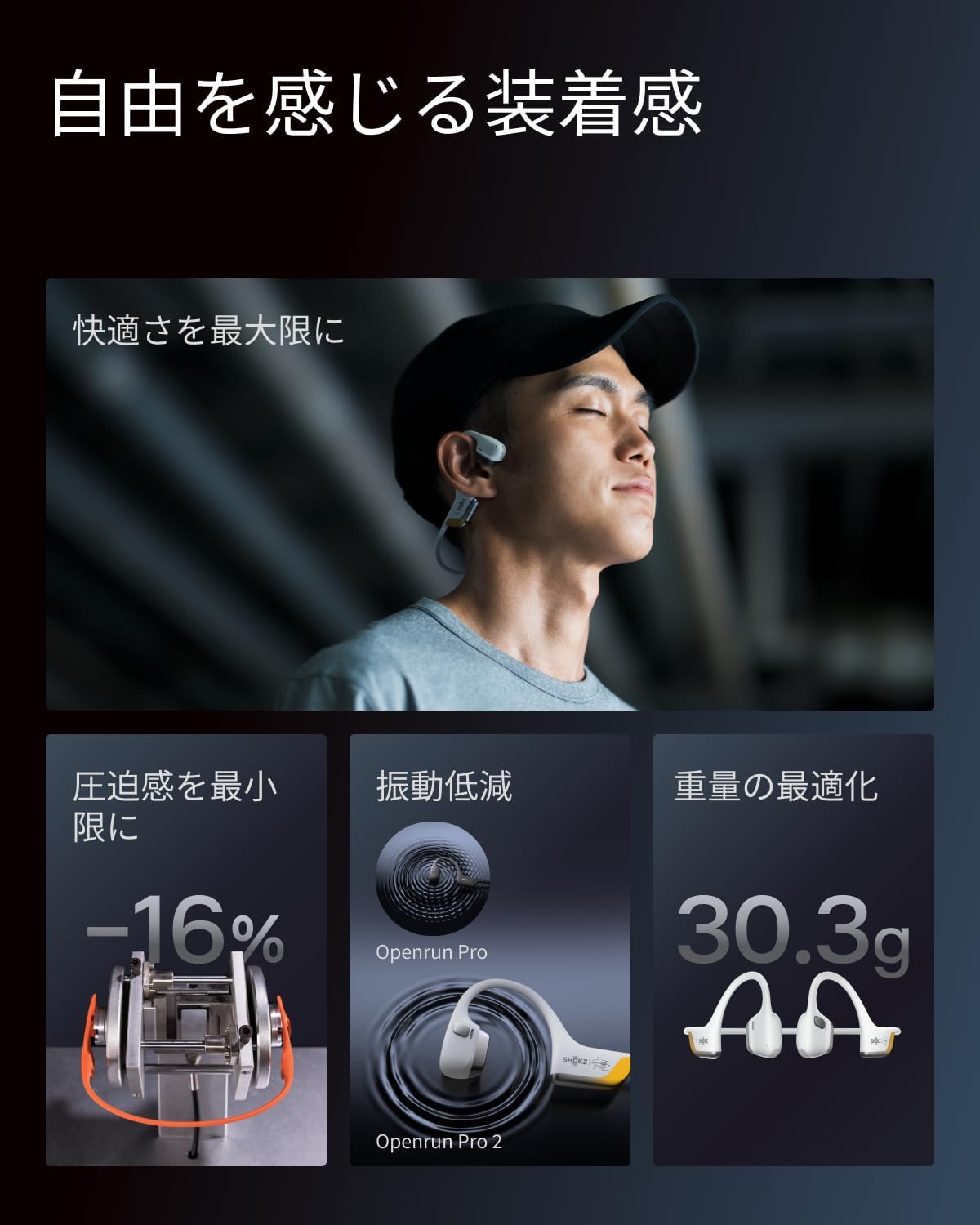 Shokz OpenRun Pro2 Mini 骨伝導イヤホンのレンタル