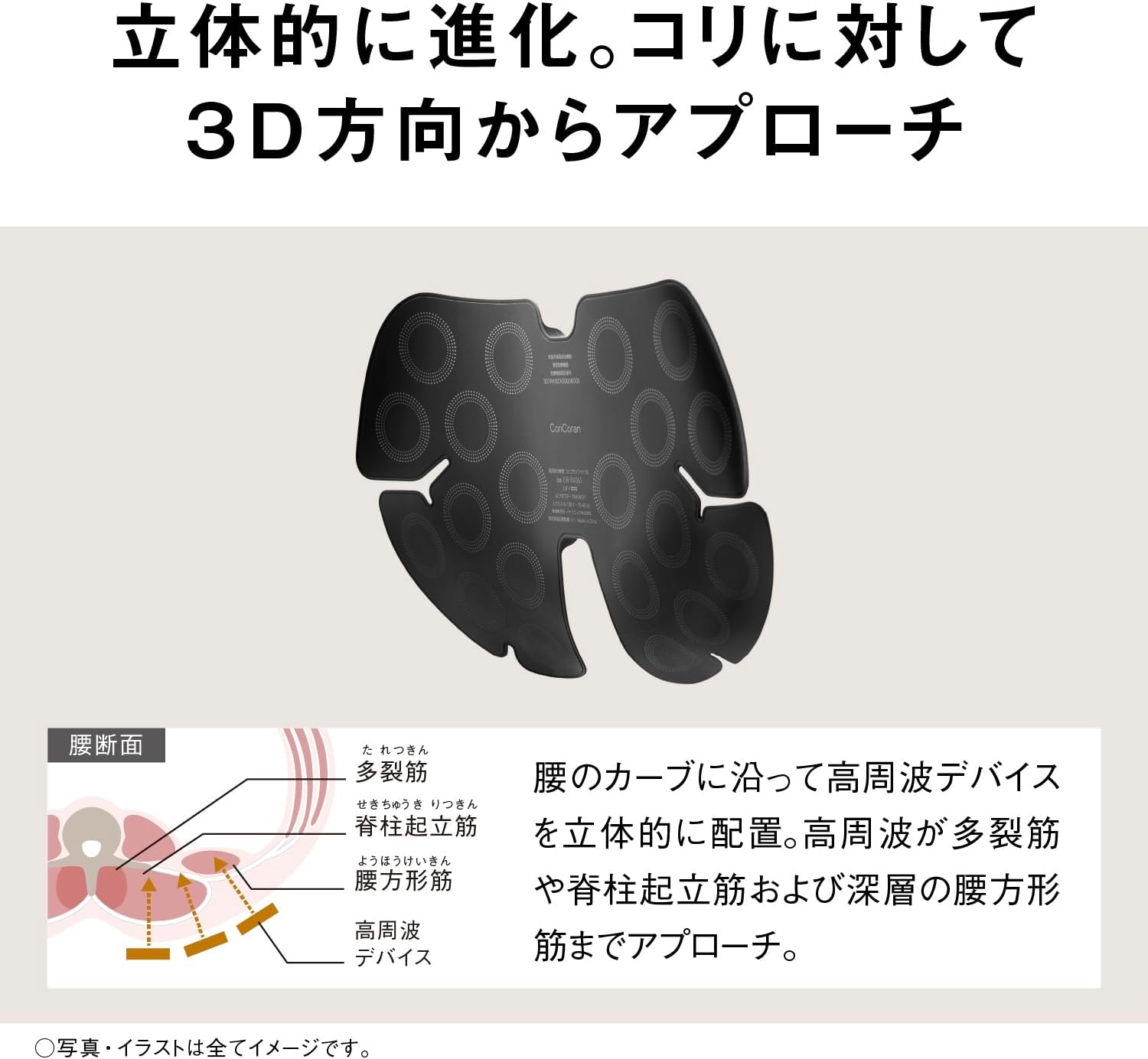 パナソニック 高周波治療器 コリコランワイド3D（腰専用）のレンタル