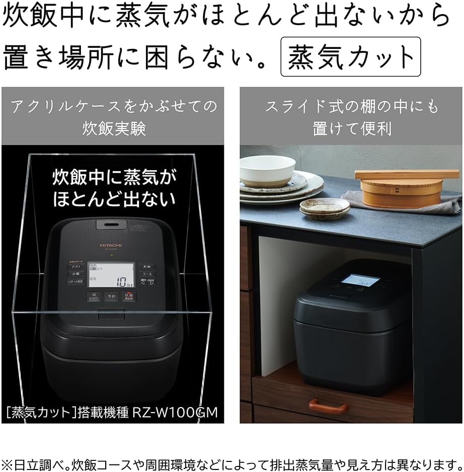 日立 5.5合炊飯器 RZ-W100GMのレンタル