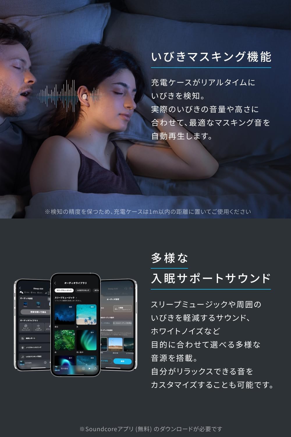 Anker Soundcore Sleep A30 ワイヤレスイヤホンのレンタル