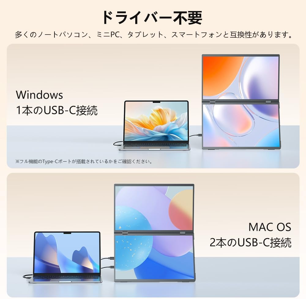 UPERFECT 15.6インチデュアルモバイルモニター 156J11のレンタル