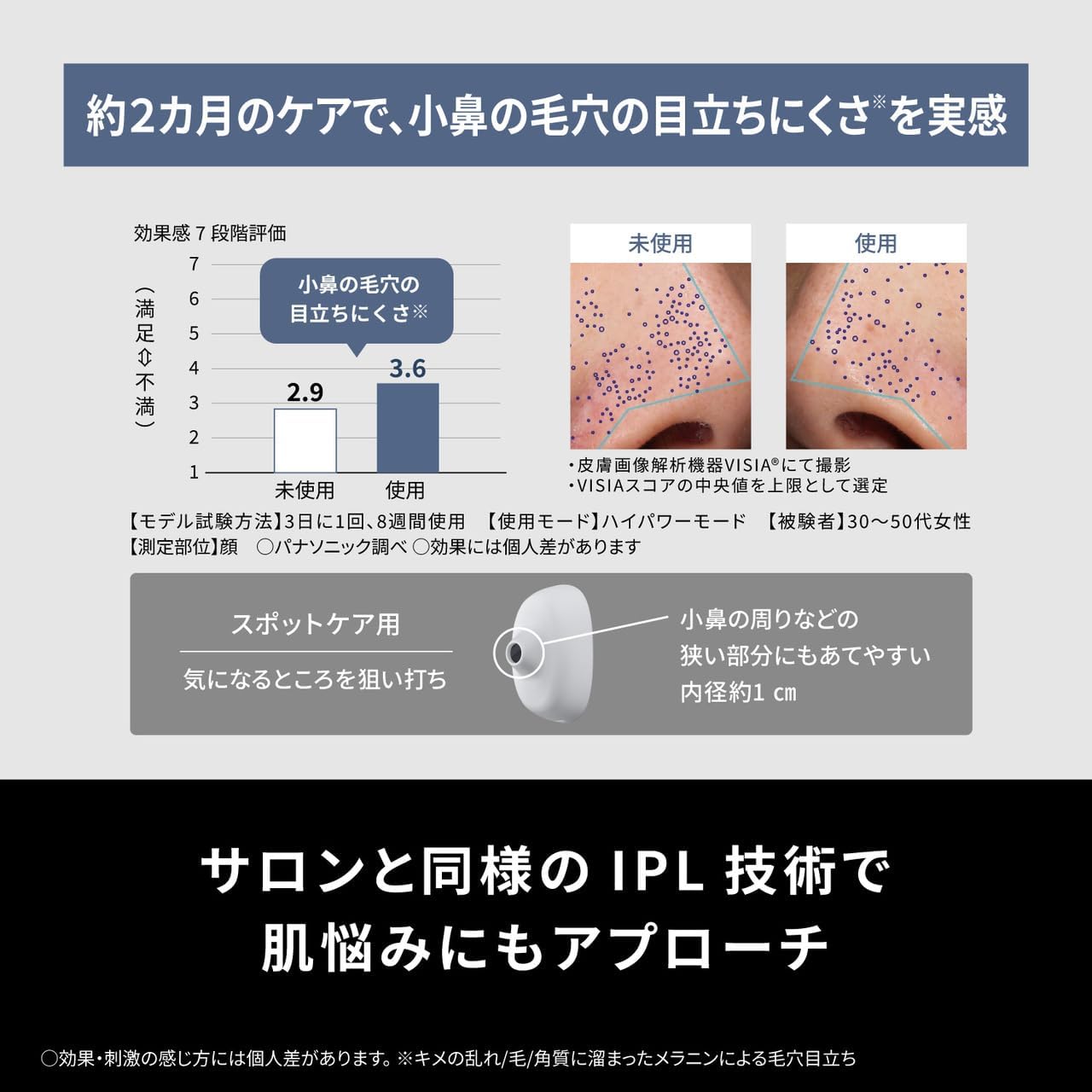 パナソニック 光美容器 光エステ スムースエピ 美肌ケアのレンタル