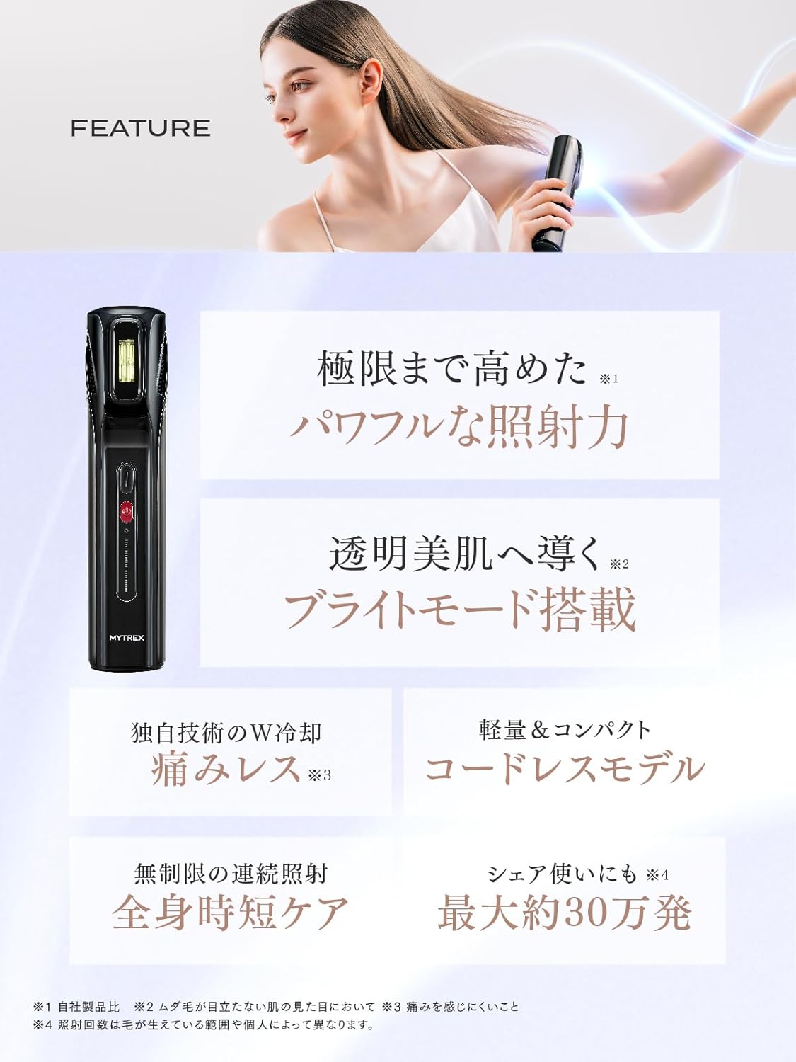 MYTREX 光美容器MiRAY AiRのレンタル