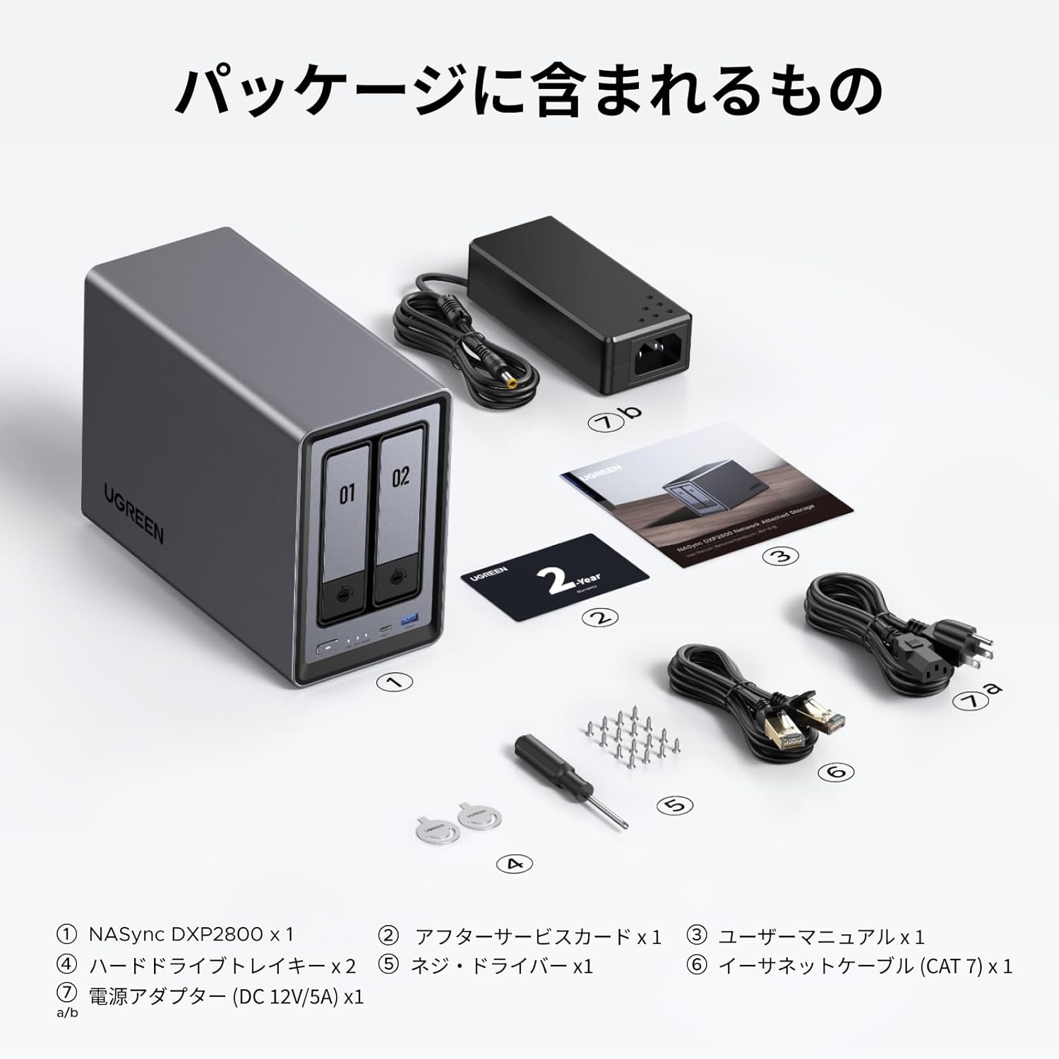 UGREEN NASync DXP2800のレンタル