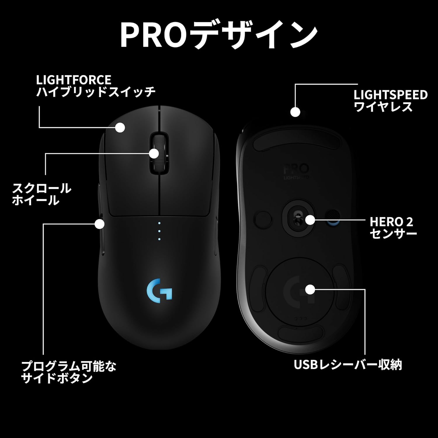 Logicool G ゲーミングマウス PRO 2 LIGHTSPEEDのレンタル
