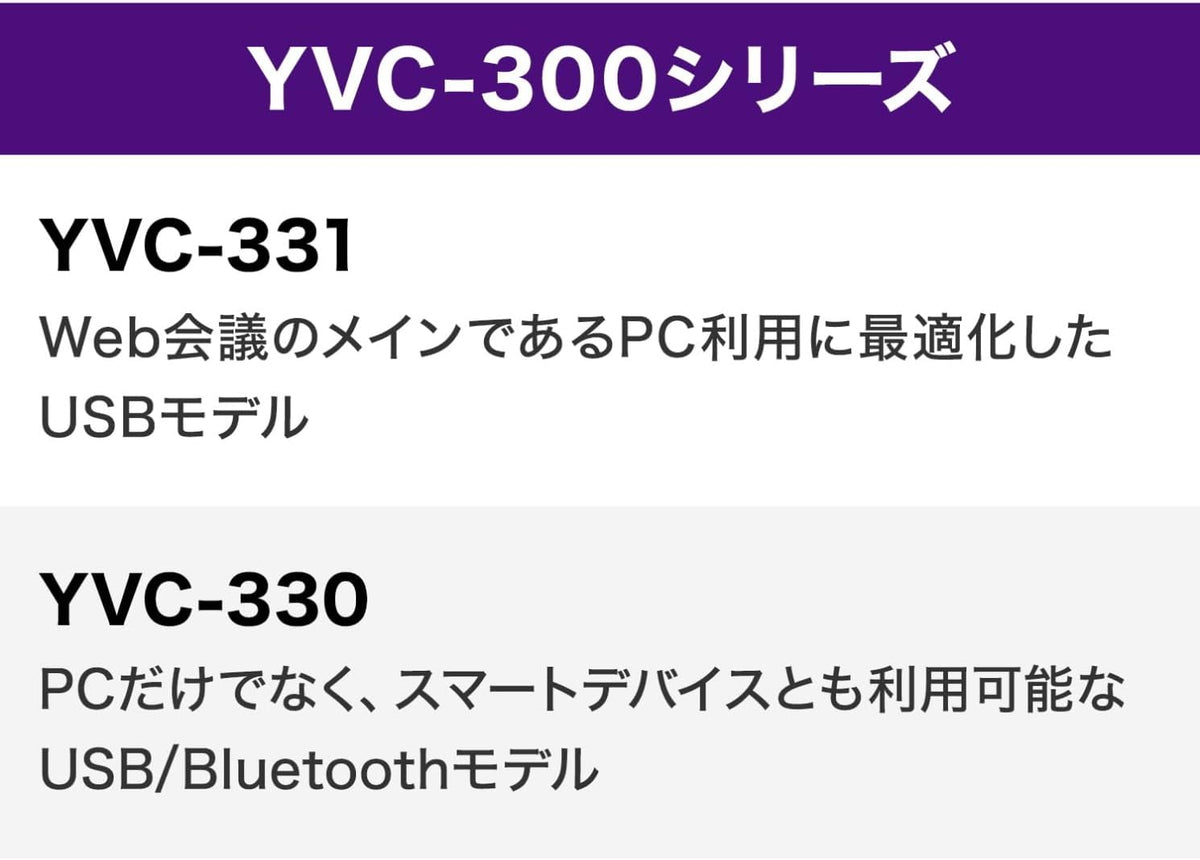 ヤマハ ユニファイドコミュニケーションマイクスピーカーシステム YVC-331（有線）のレンタル