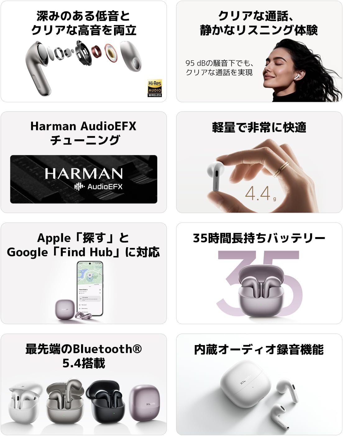 Xiaomi Buds 6 ワイヤレスイヤホンのレンタル
