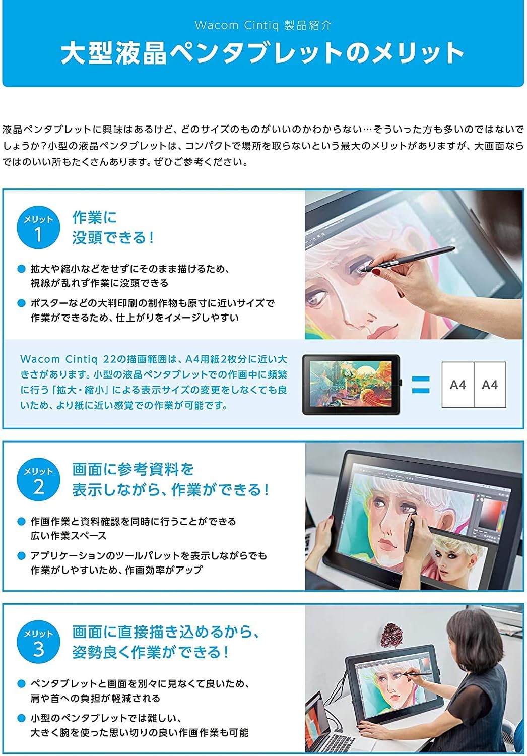 Wacom 液タブ Cintiq 22 FHDのレンタル