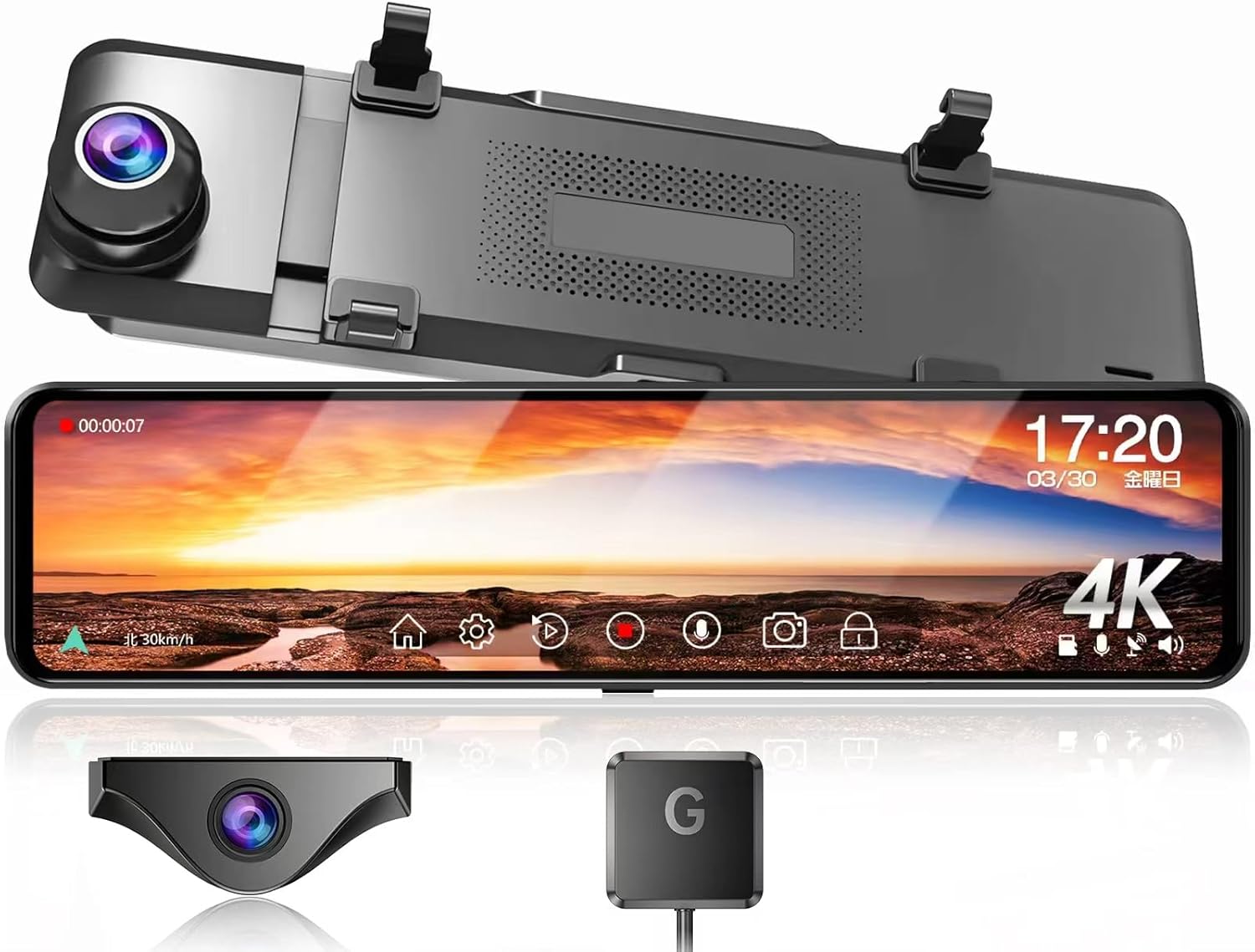 JADO ミラー型ドライブレコーダー G810+4K 2160PPのレンタル