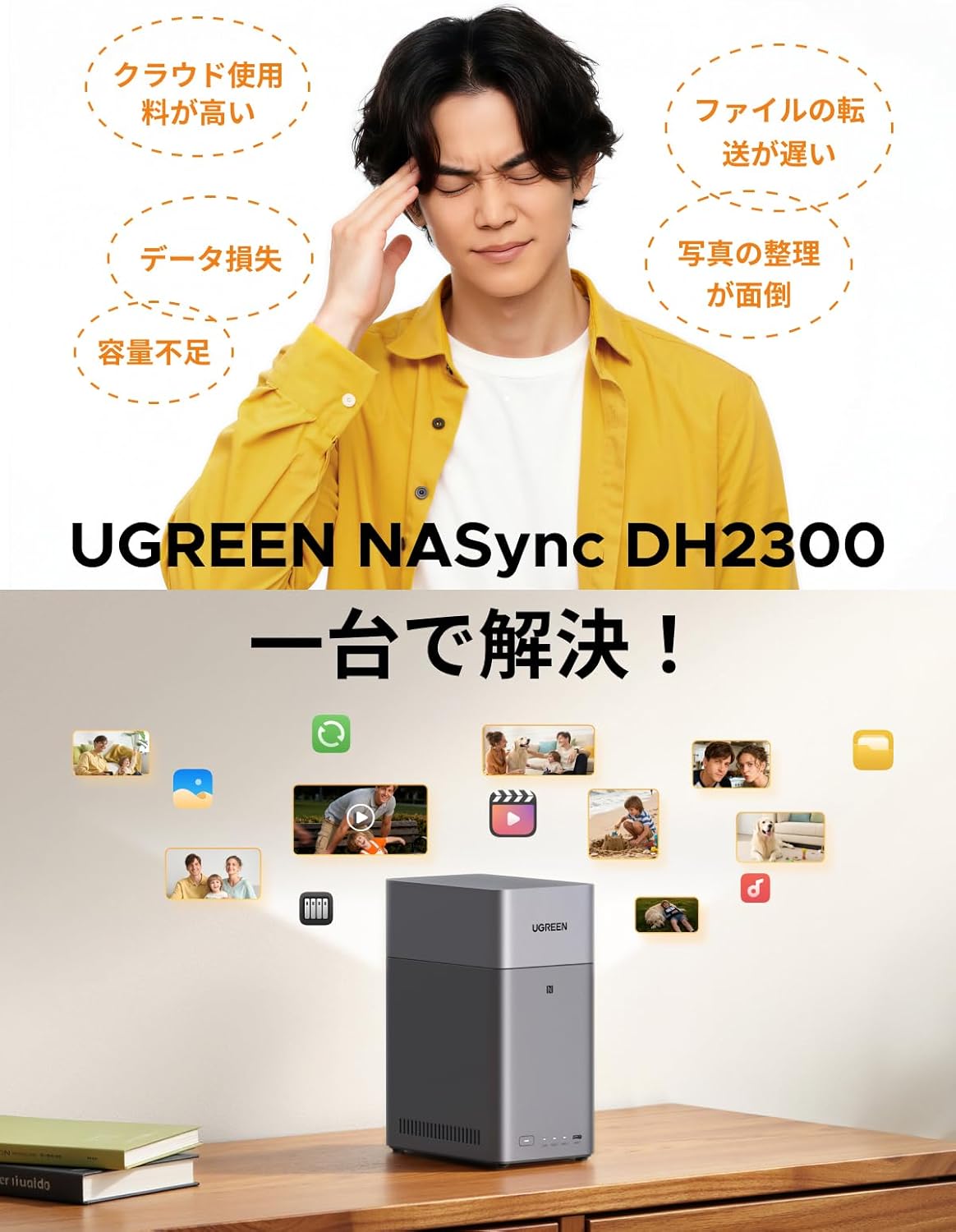 UGREEN NASync DH2300のレンタル