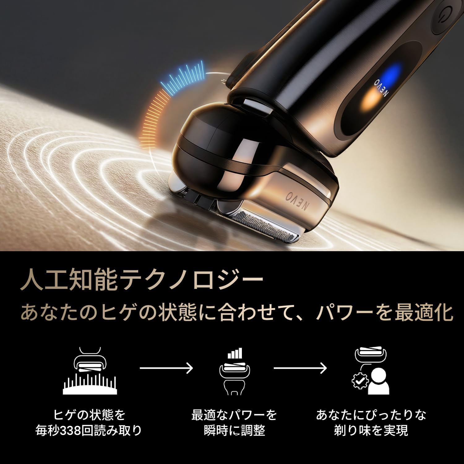 ブラウン シルクシェーバー メンズNEVO 15105C シルバーのレンタル