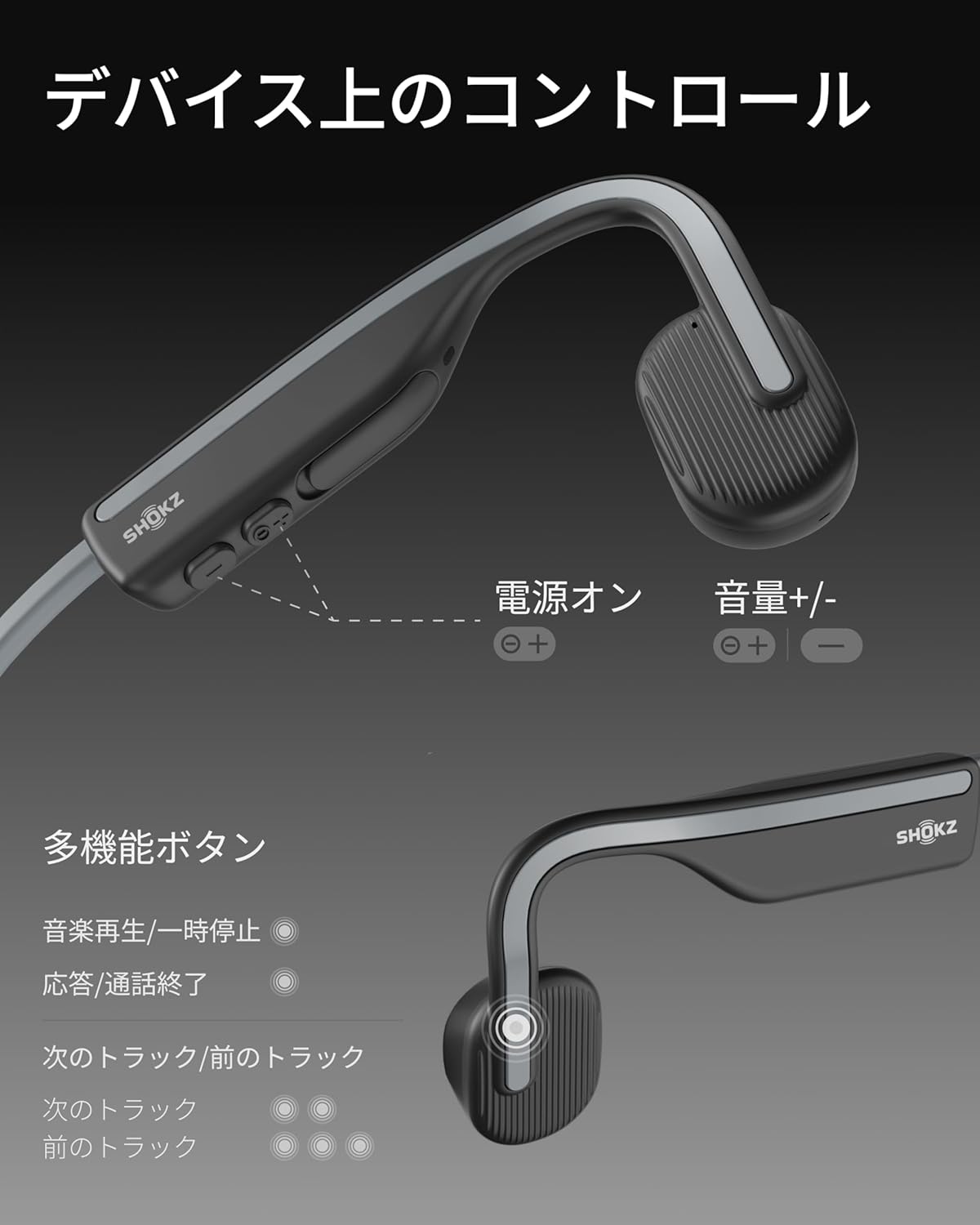 Shokz OpenMove 骨伝導イヤホンのレンタル