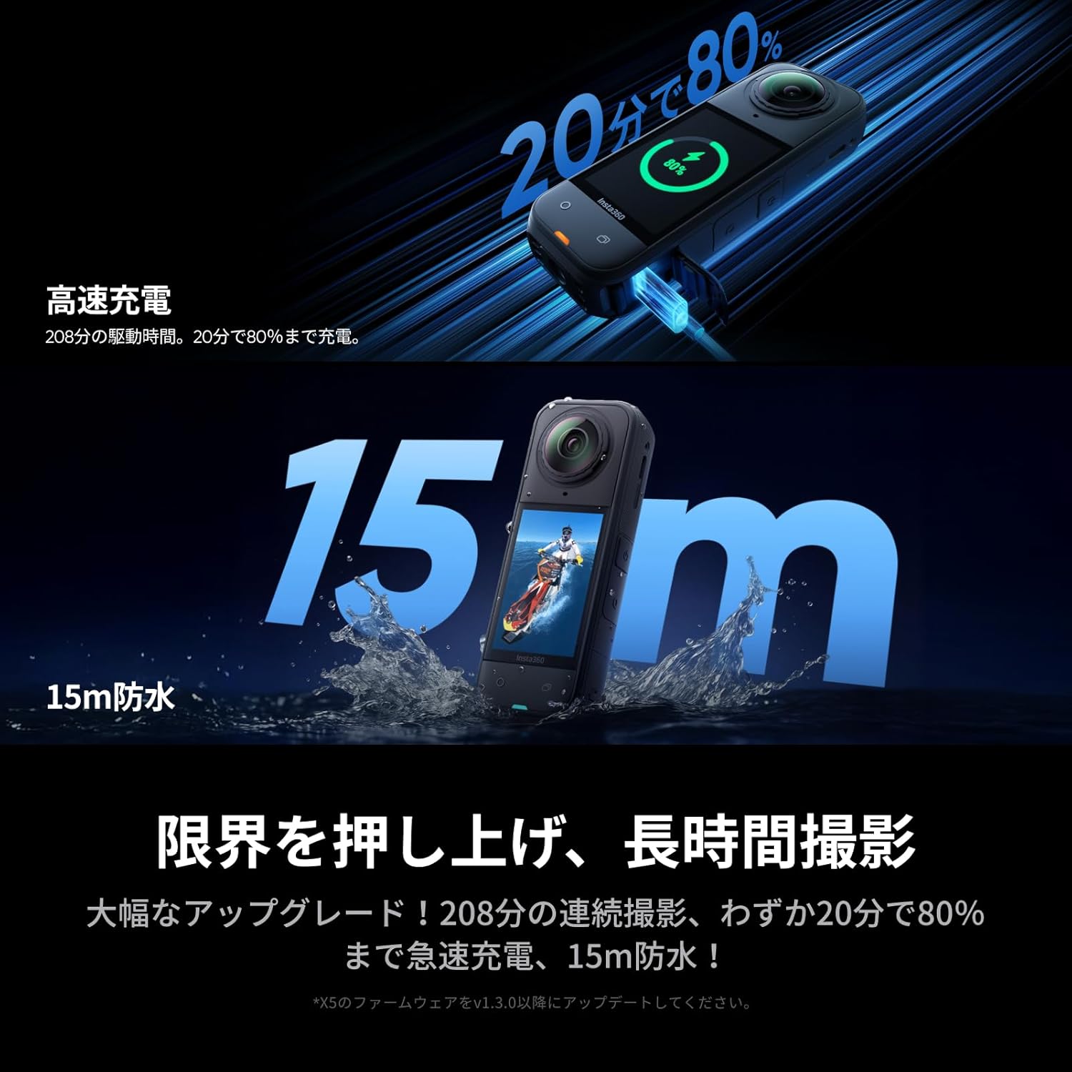Insta360 アクションカメラ X5 通常版のレンタル