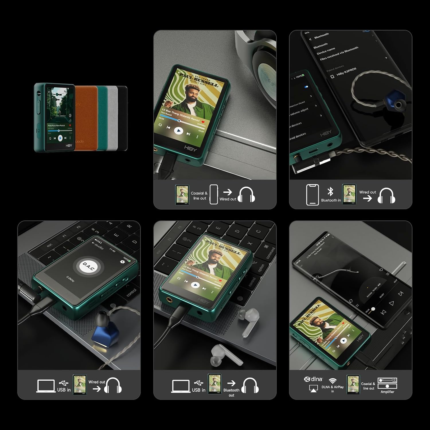 HiBy R3 PRO II HiFi MP3プレーヤー 音楽プレーヤーのレンタル
