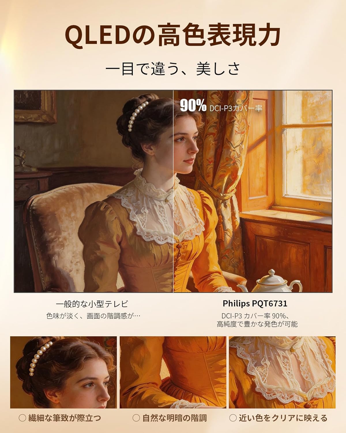 Philips 43Vテレビ PQT6731のレンタル