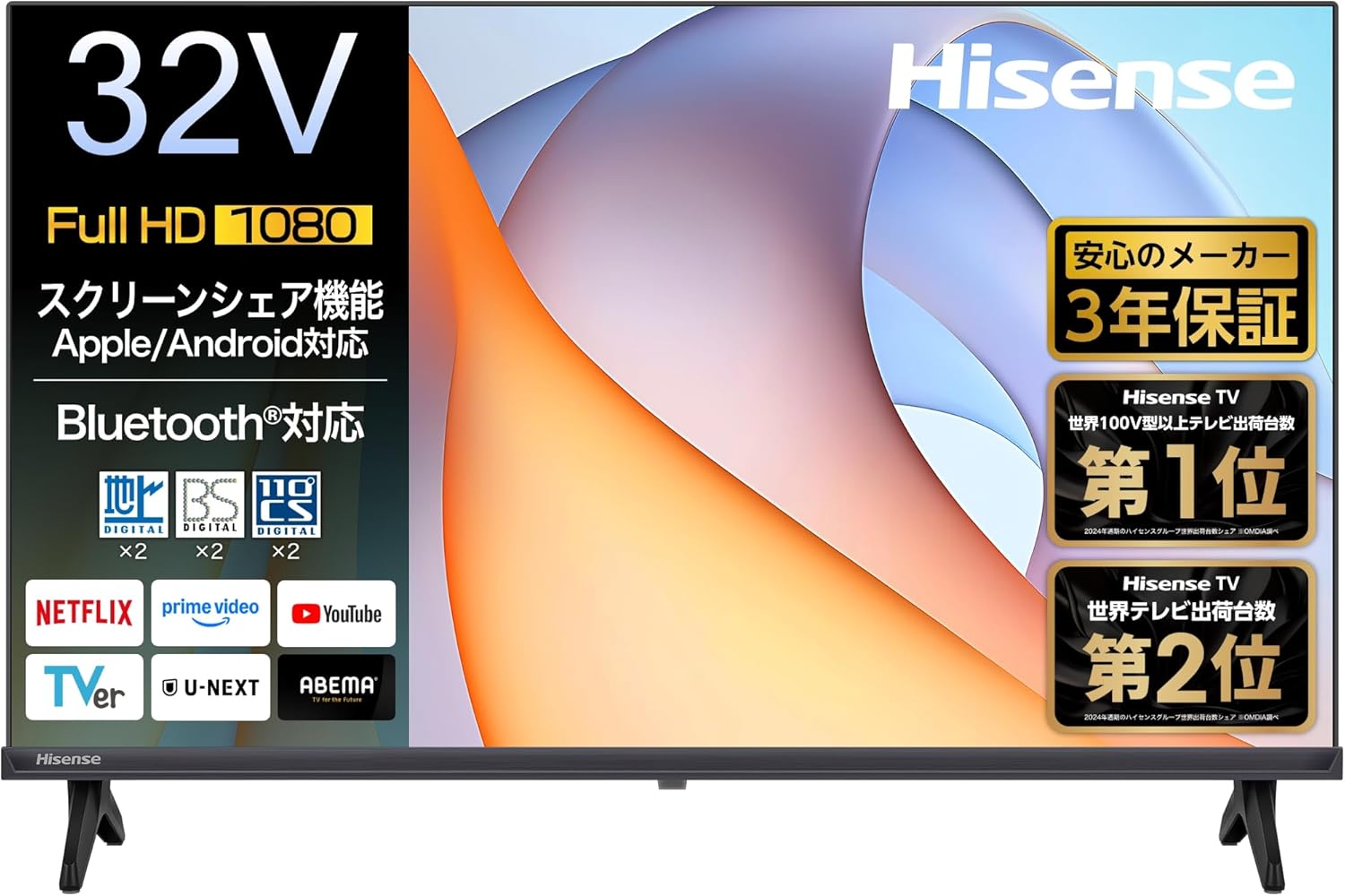 ハイセンス 32Vテレビ 32E40Rのレンタル
