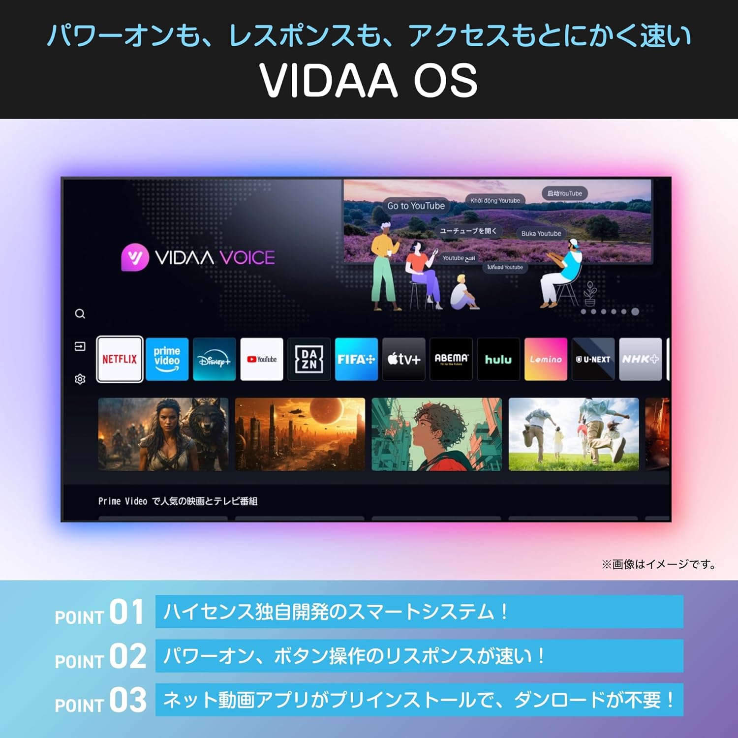 ハイセンス 32Vテレビ 32E40Rのレンタル