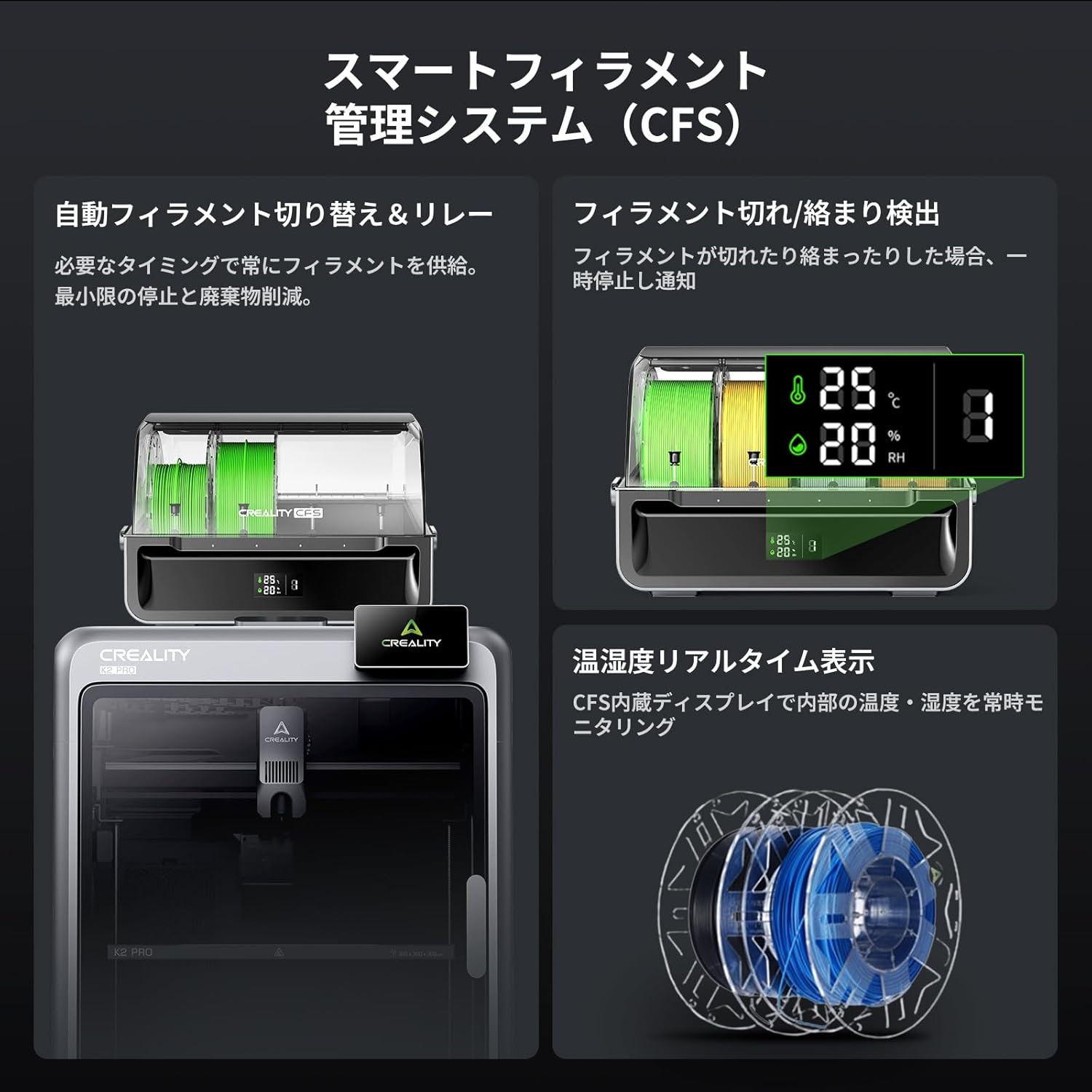 Creality 3Dプリンター K2 PRO COMBOのレンタル