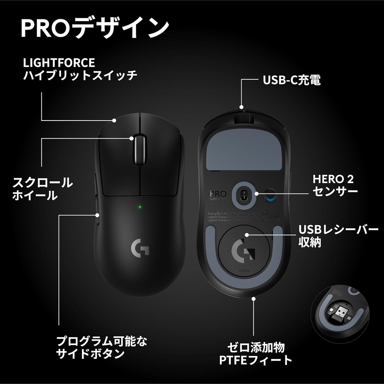 Logicool G PRO SUPERLIGHT 2 SEのレンタル