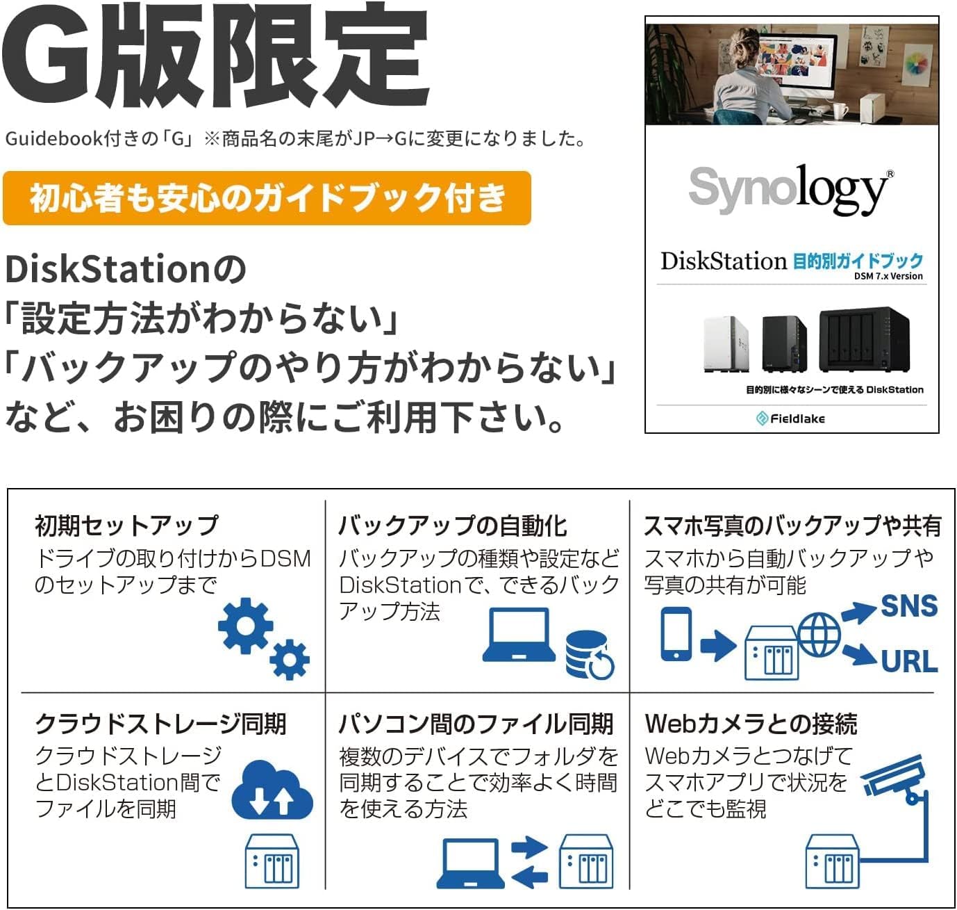 Synology NASキット 2ベイ DS223j/G 1GBのレンタル