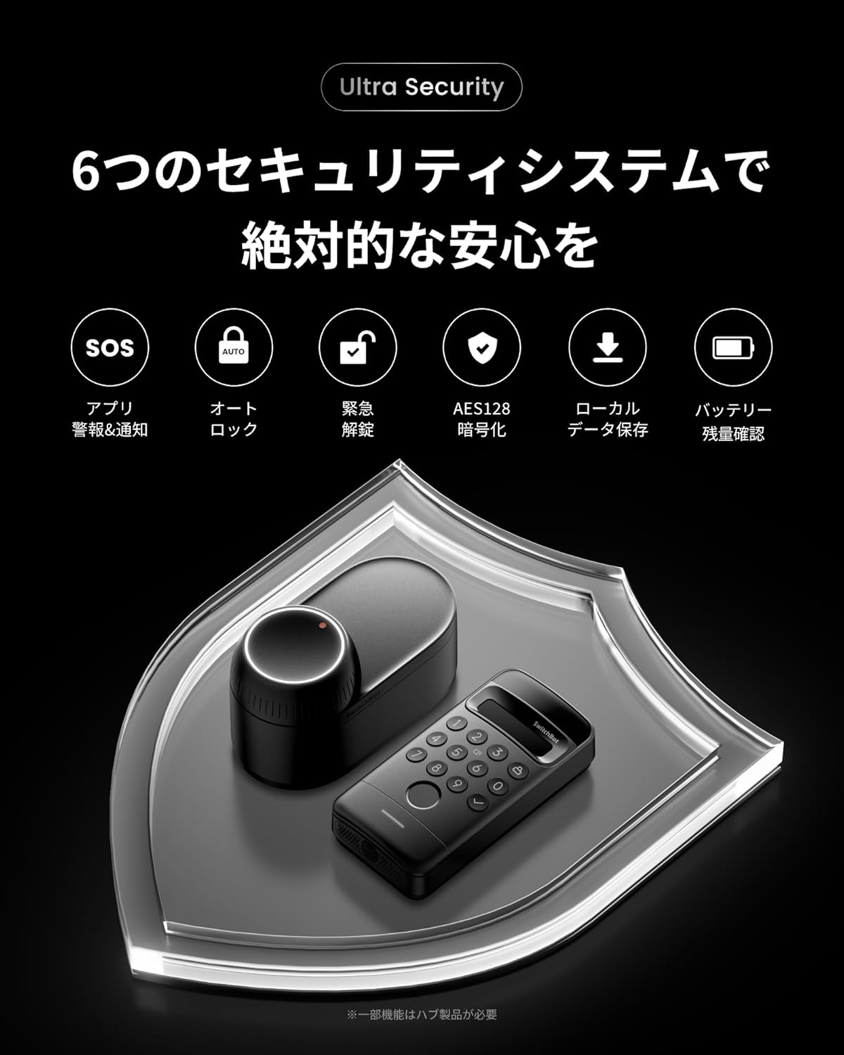 SwitchBot スマートロック Ultra 顔認証パッド 指紋認証のレンタル