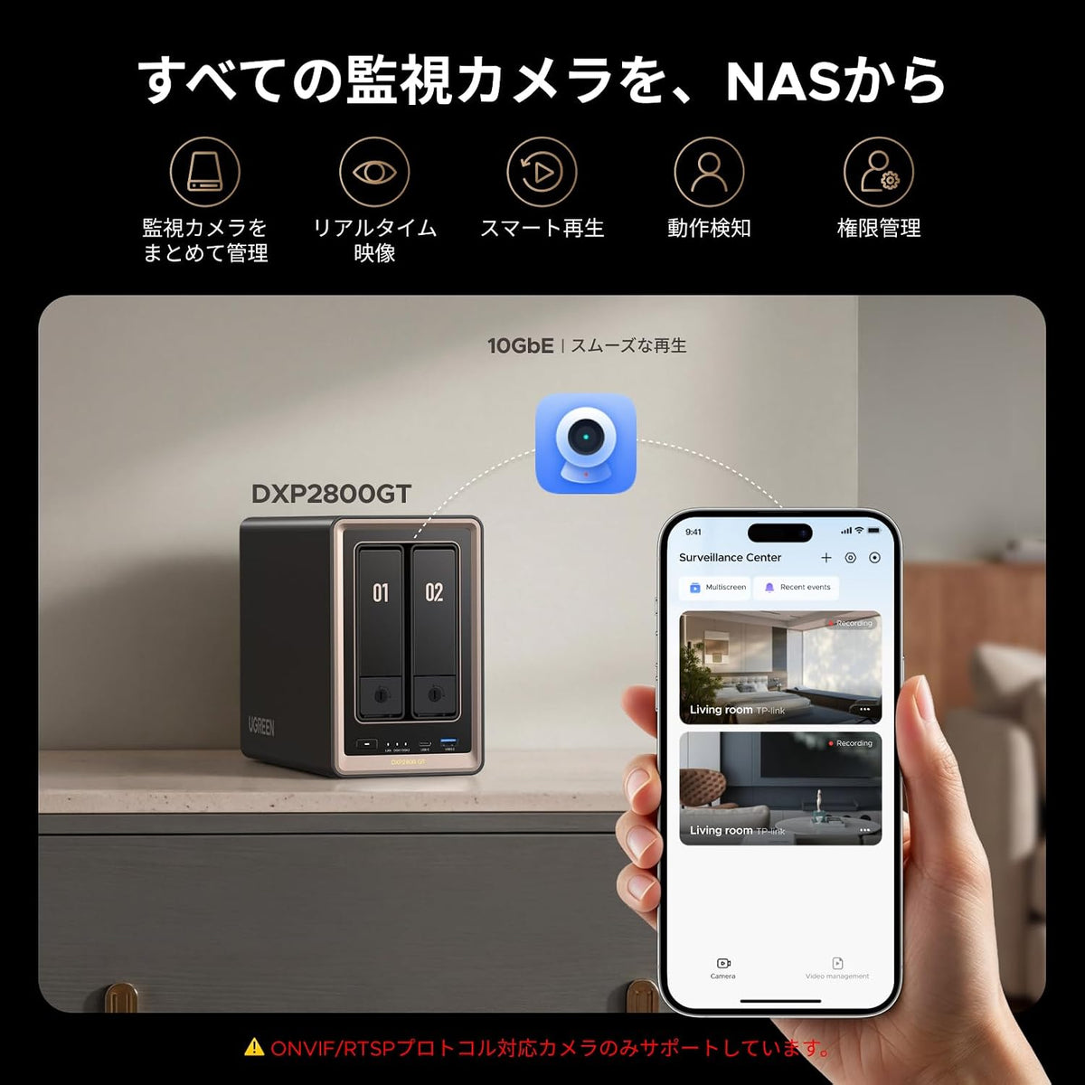 UGREEN NASync DXP2800 GT 2ベイNASキット（HDD付属なし）のレンタル