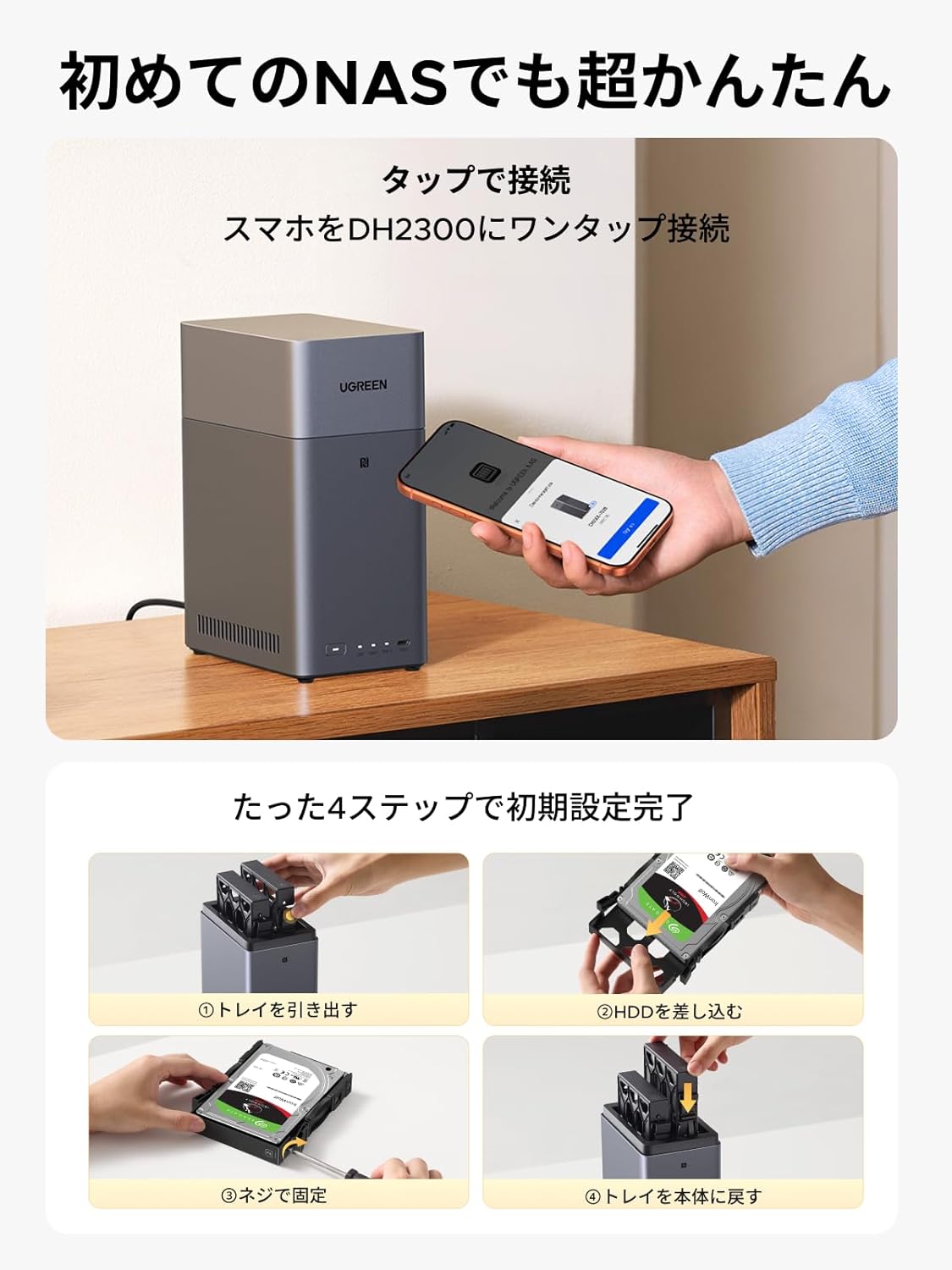 UGREEN NASync DH2300のレンタル