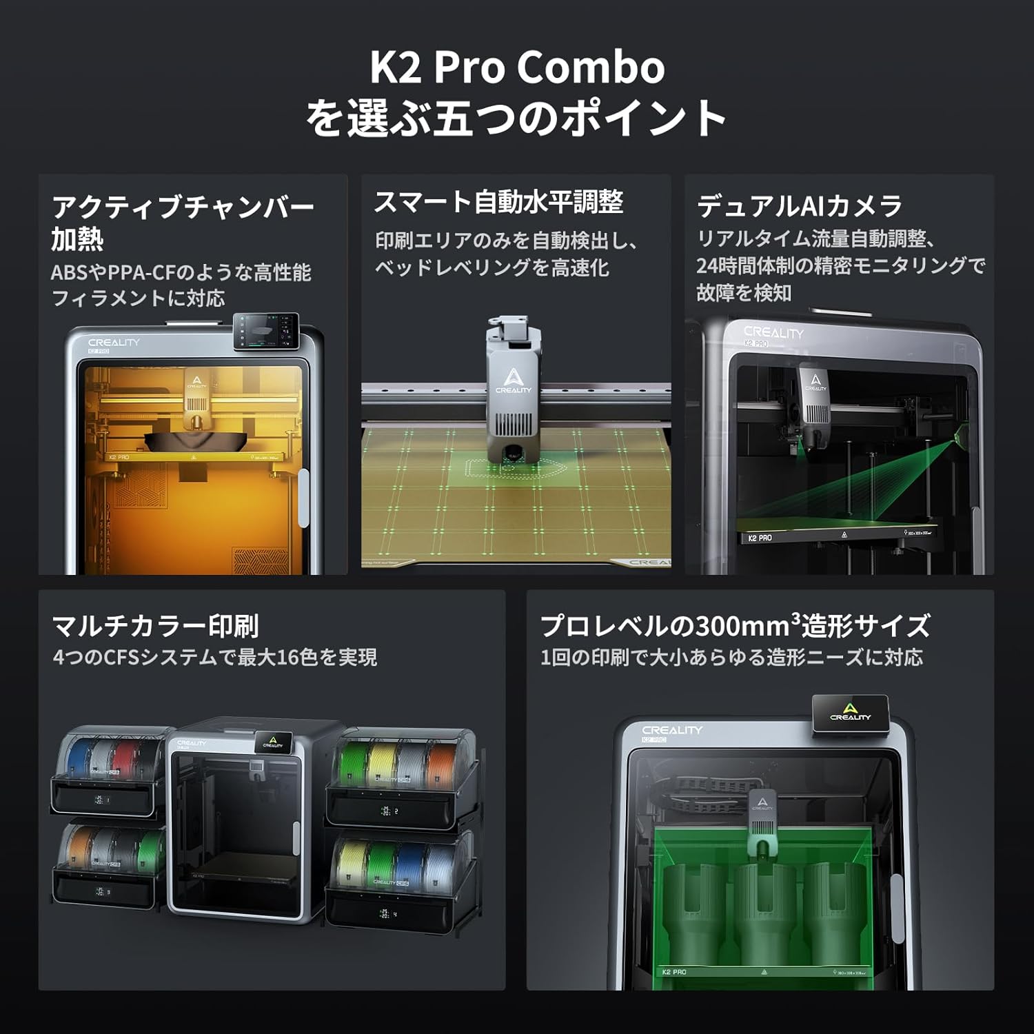 Creality 3Dプリンター K2 PRO COMBOのレンタル