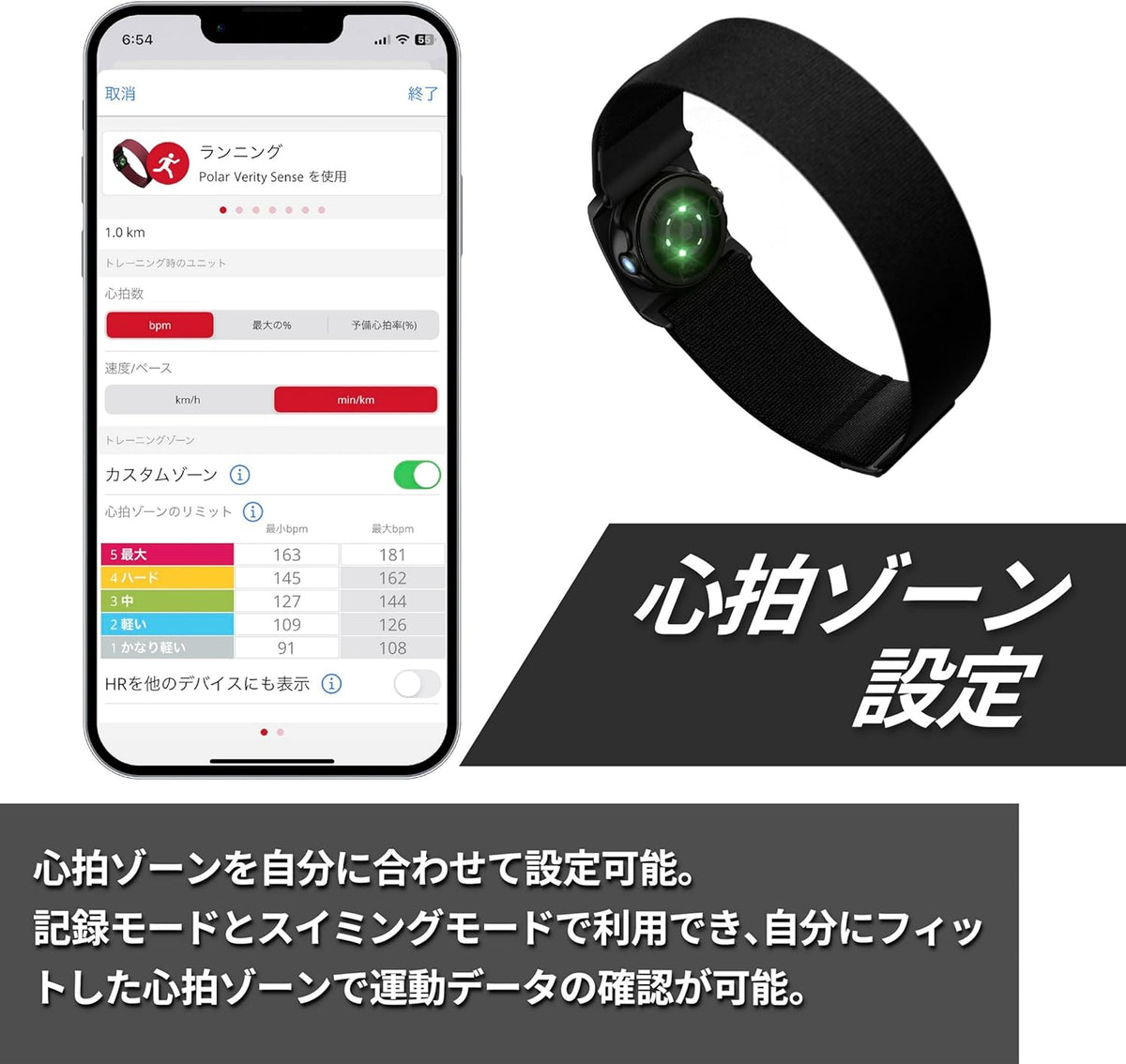 POLAR 腕心拍センサー ヴェリティ センスのレンタル