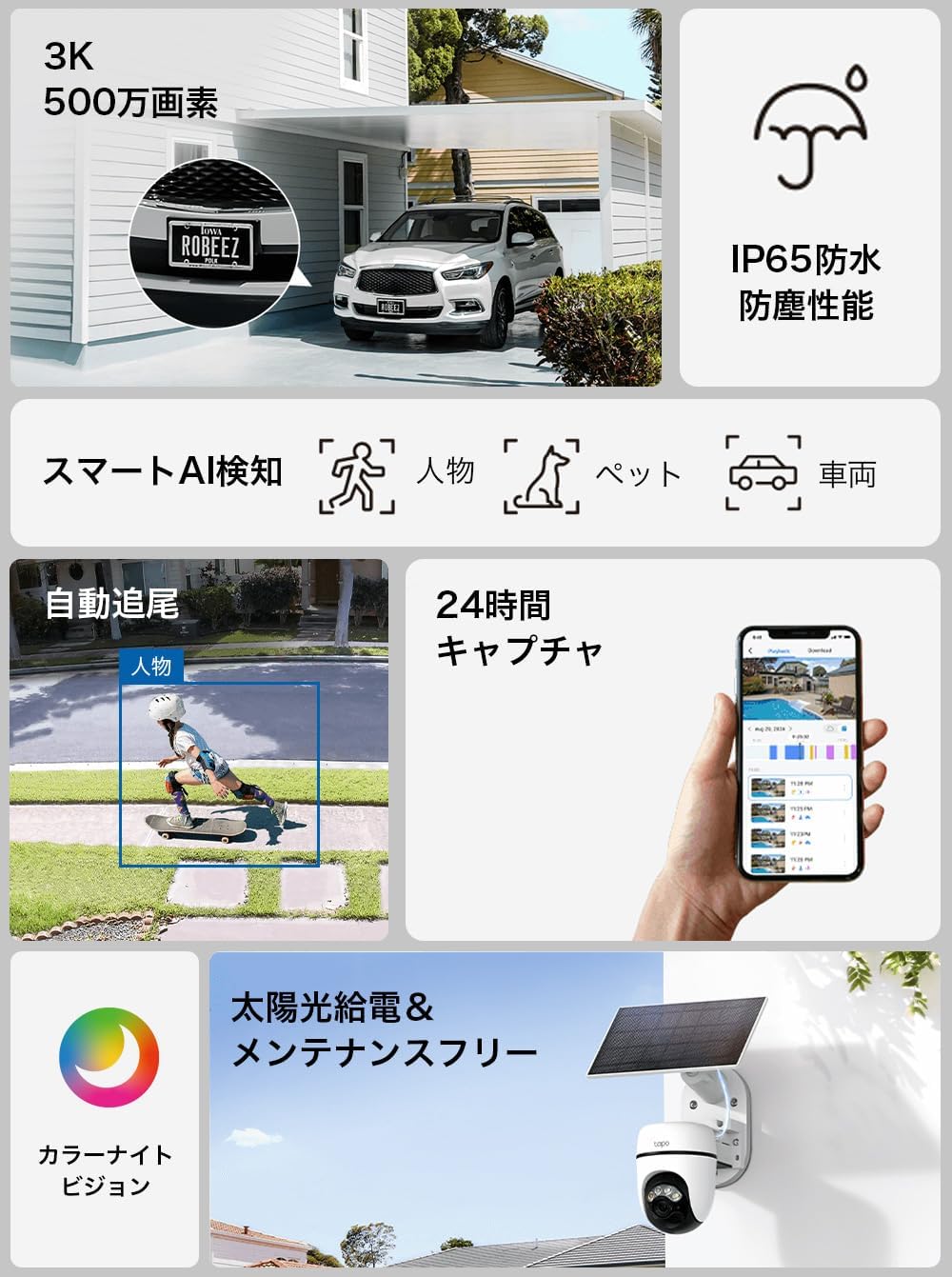 TP-Link Tapo 防犯カメラ C630 KITのレンタル