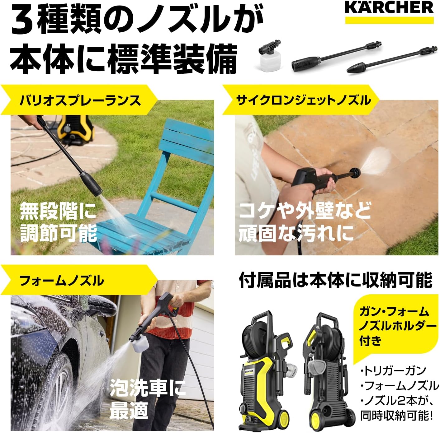 ケルヒャー 高圧洗浄機 K3 HR-Xのレンタル