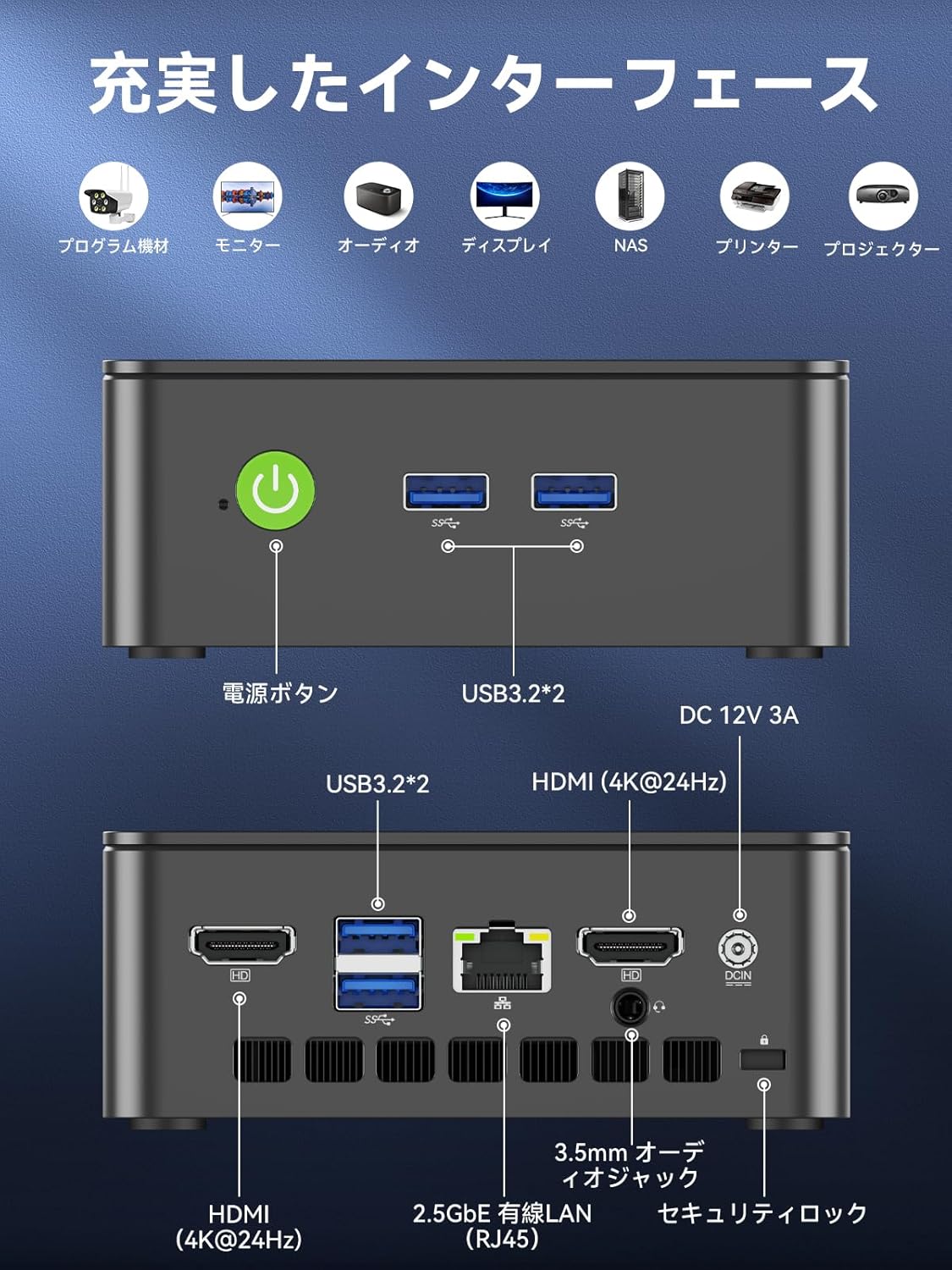GMKtec G3 PRO ミニPC 4.1GHzのレンタル